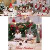 Whimsical Holiday Tabletop Decorations Featuring Cartoon Style Christmas Accents