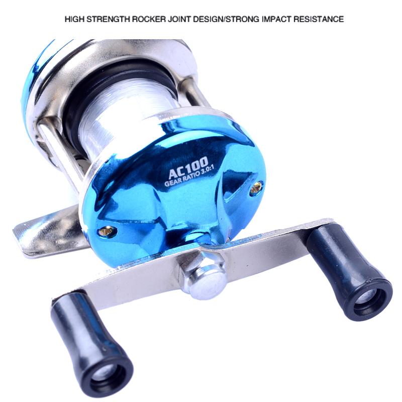 Mini Kovový Baitcastingový Naviják Spinningový Naviják Naviják na Ledový Rybolov Rybí Vodní Kolo Baitcastový Válečkový Naviják Spinningové Rybářské Kolo s Vlasci