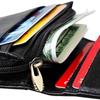 High Quality Mens and Womens Leather Zipper Coin Purse ID Card Holder Anti-magnetic RFID Anti-theft Credit Card Pouches Small Wallet