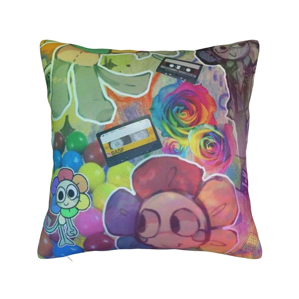 Dandy's World Pillow Cover Game Comfy Cushion Cover Novelty Pillow Case For Couch Sofa Bedroom