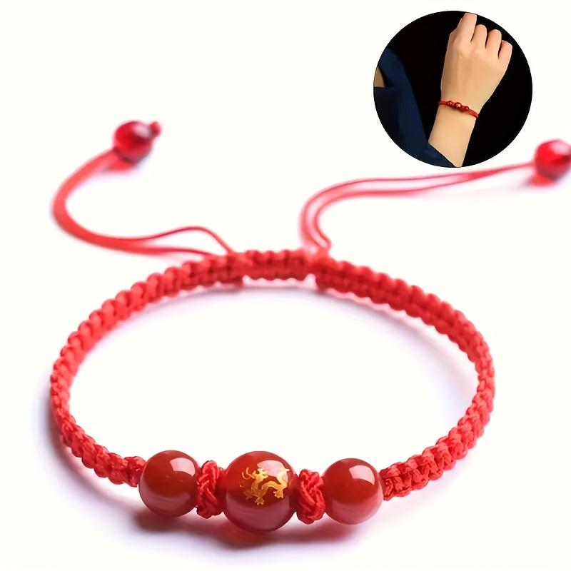 Horse Year zodiac bracelet, Chinese-style red string for the zodiac year, lucky red string for the Year of the Horse
