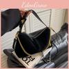 2023 New Vintage Suede Retro Stitching Shoulder Crossbody Bag Women Chain Handbag