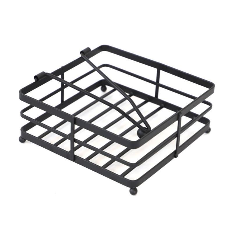 

Table Tissue Storage Holder Outdoor Use Countertop Metal Desktop Ornament Tabletop Tissue Dispenser for Home Restaurant 1