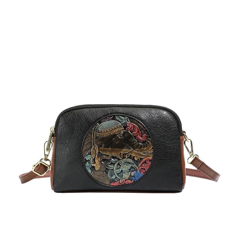 

Повседневные маленькие наплечные сумки для телефона для женщин, модная сумка-седло кроссбоди из ПУ кожи с клапаном, дизайнерская сумочка для шопинга, клатч чёрный