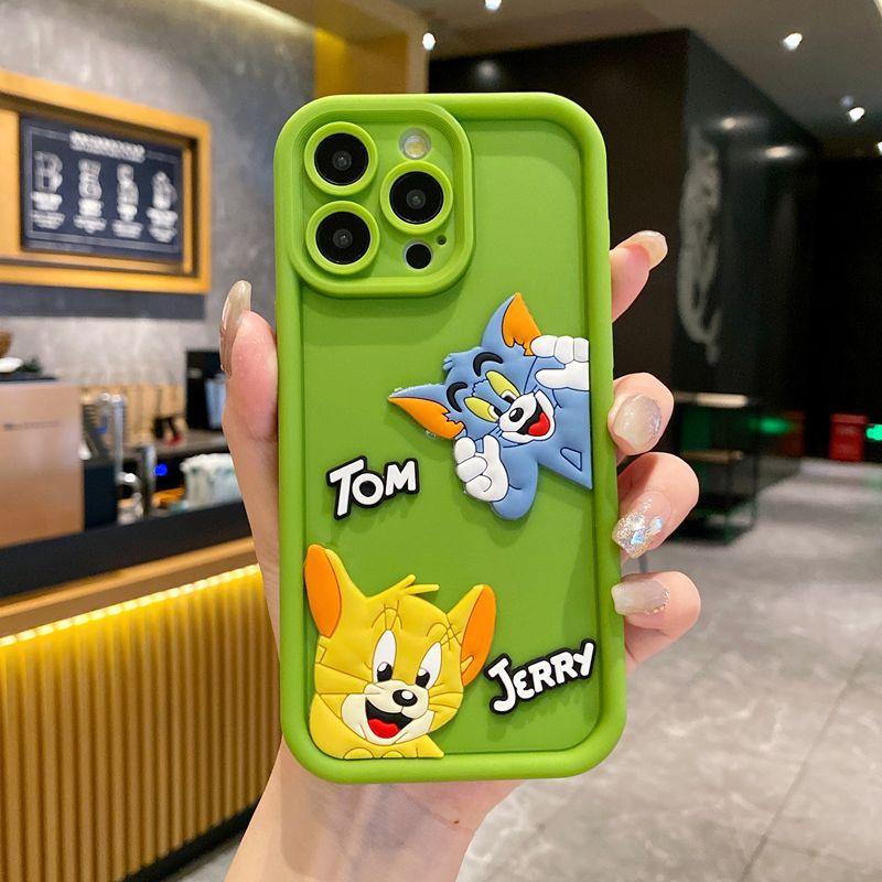 The new model is suitable for OPPO Reno12 mobile phone case three-dimensional Tom cat A60 cute cartoon creative couple