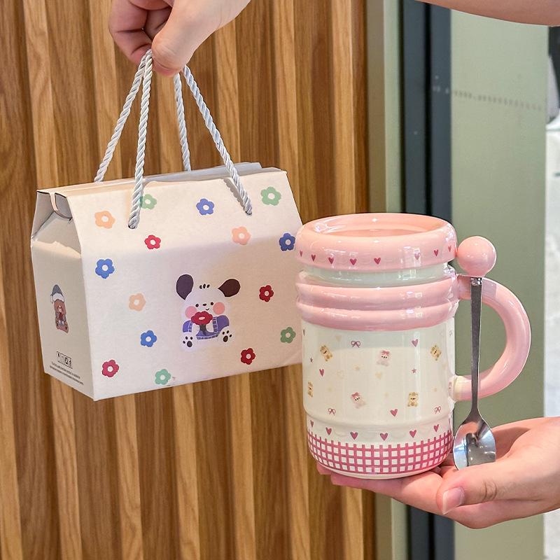 Narozeninové dárky pro spolužáky, učitele, vysoce hodnotné keramické hrnky s koťátkem, šálky na kávu a vodu a dárky