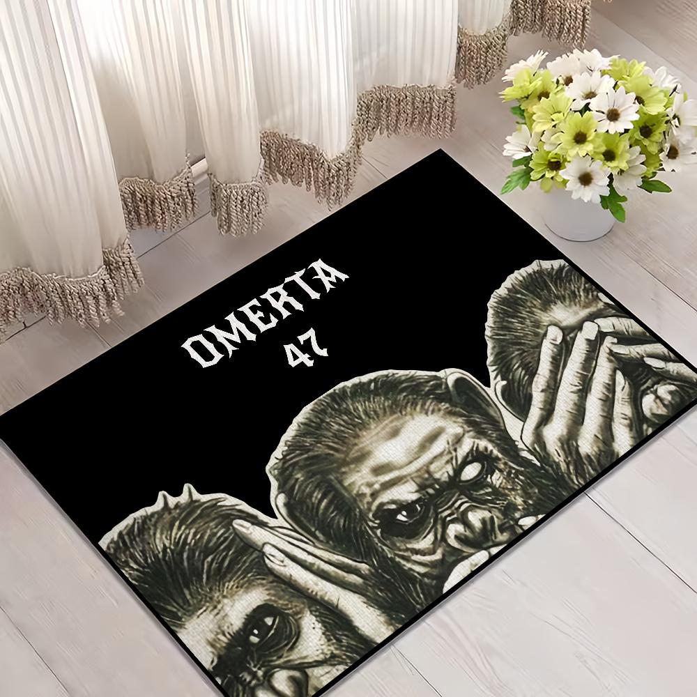 Door Mat Welcome Entrance Balcony Cool Bathroom Floor O-Omerta Non-slip Rug Bedroom Carpet Home Fashion Decoration