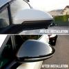 Carbon Look Door Side Mirror Cover Caps Replace Fits VW Golf 7 GTI MK7 15-2019