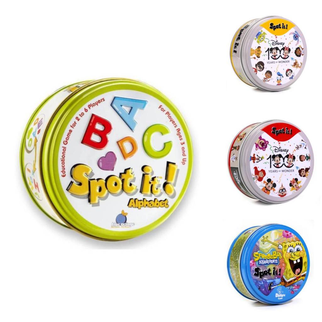 Familienspaß Kartenspiel Bunte Dobble-Karten Partyspiel für Kinder Erwachsene