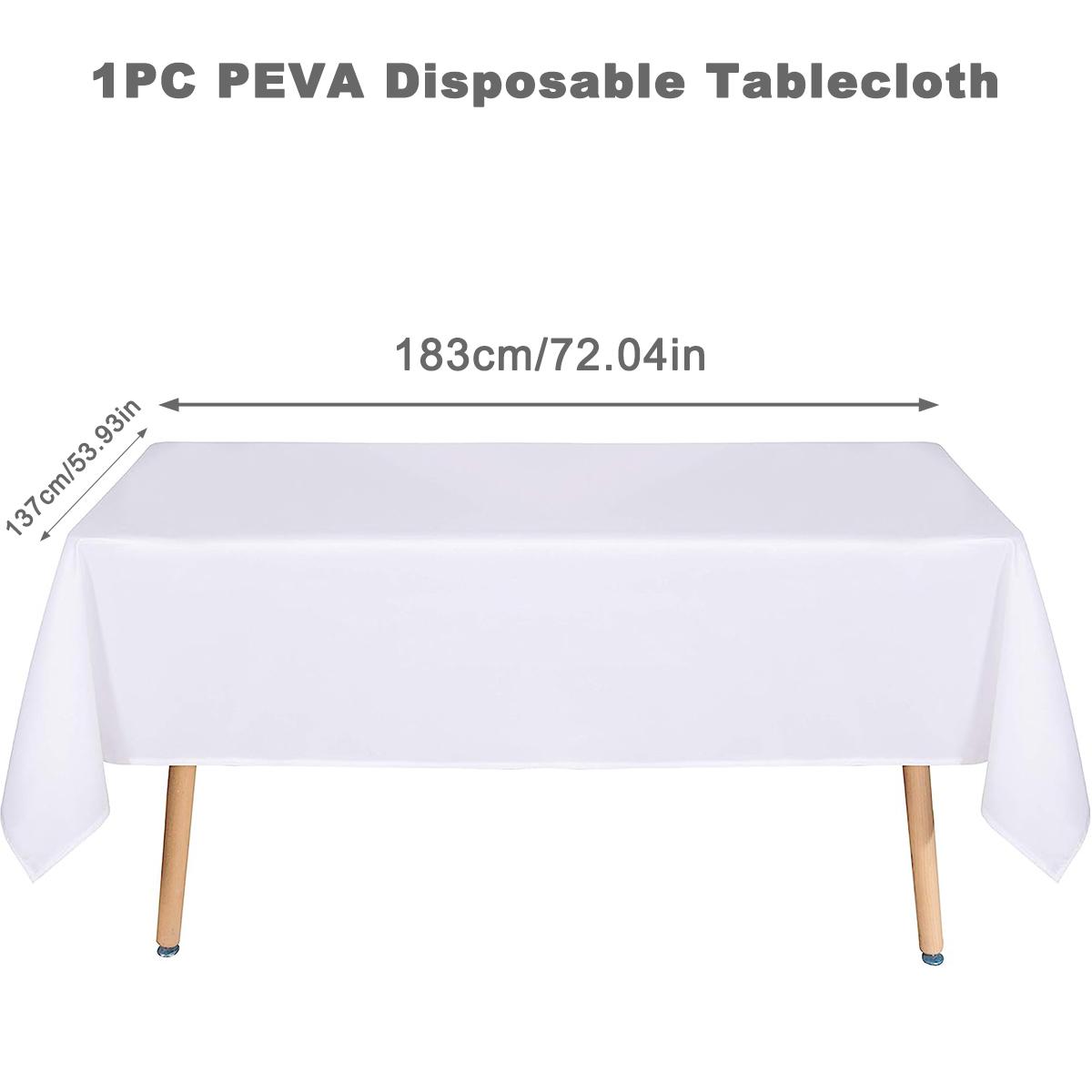 

Прямоугольная скатерть PEVA, накладки на скатерти для свадьбы, Рождества, детского душа, дня рождения, банкетного декора, домашний обеденный стол