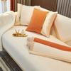 Nordic Instagram Style White Sofa Cushion Light Luxury Modern High-End Four Seasons Universal Non-Slip Summer Cover Cover