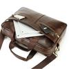 Business Casual Herren Aktentasche First Layer Rindsleder Laptoptasche Herren Schulter Messenger Bag