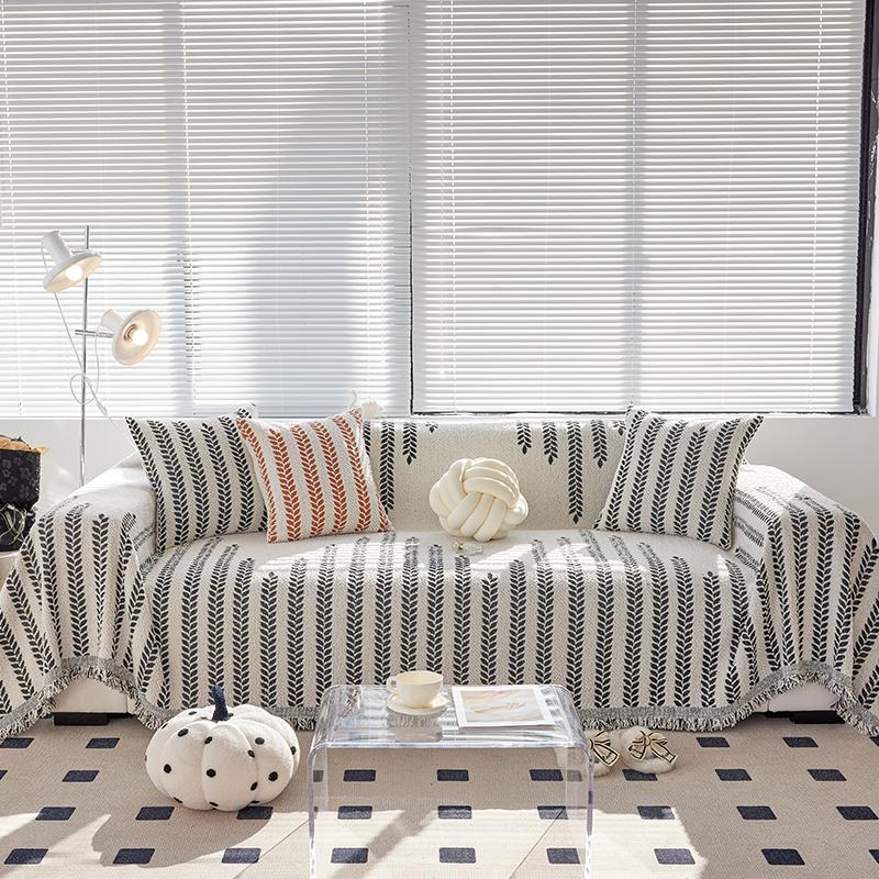 Simple Thicken Chenille Sofa Cover Sofa Blanket Cushion Anti-Cat Scratch Washable Blanket Sofa Towel Four Seasons Universal