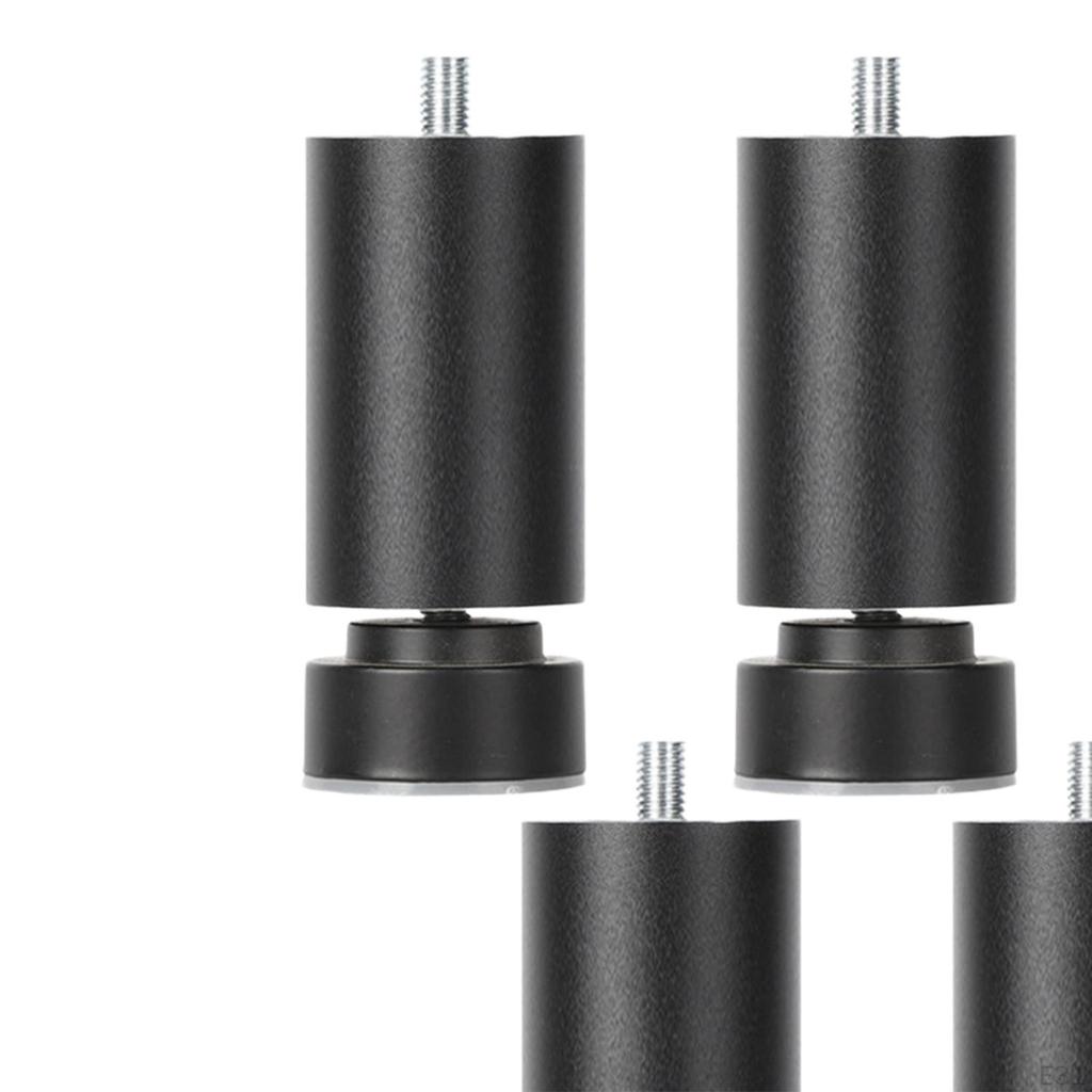 4 Stück Gewinde Bettgestellbeine, Tischfüße, Verstellbare Hochbelastbare Sofa Metallmöbelbeine