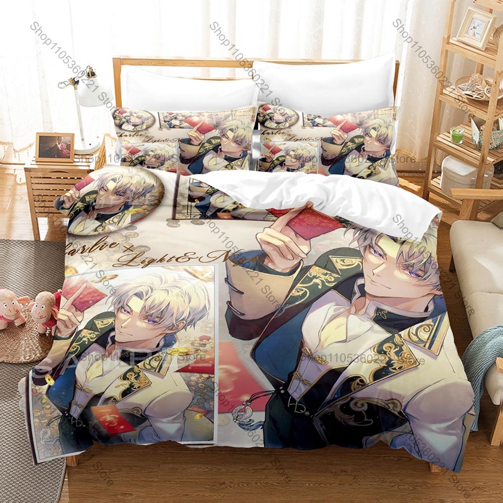 Cool Light and Night Bedding Set Duvet Cover + 2 Pillowcases Osborn Evan Sariel Jesse Charlie Game Male Character Bedroom Decor