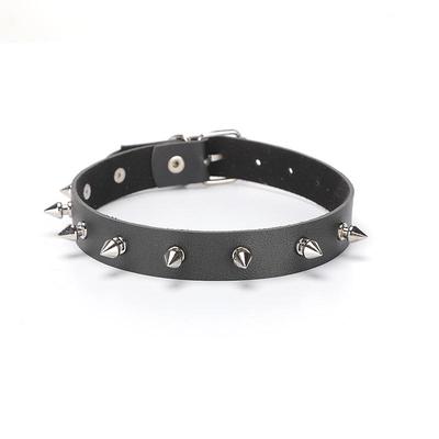 Punk Spiked Rivet Leather Choker - Harajuku Cosplay Gothic Rock Necklace