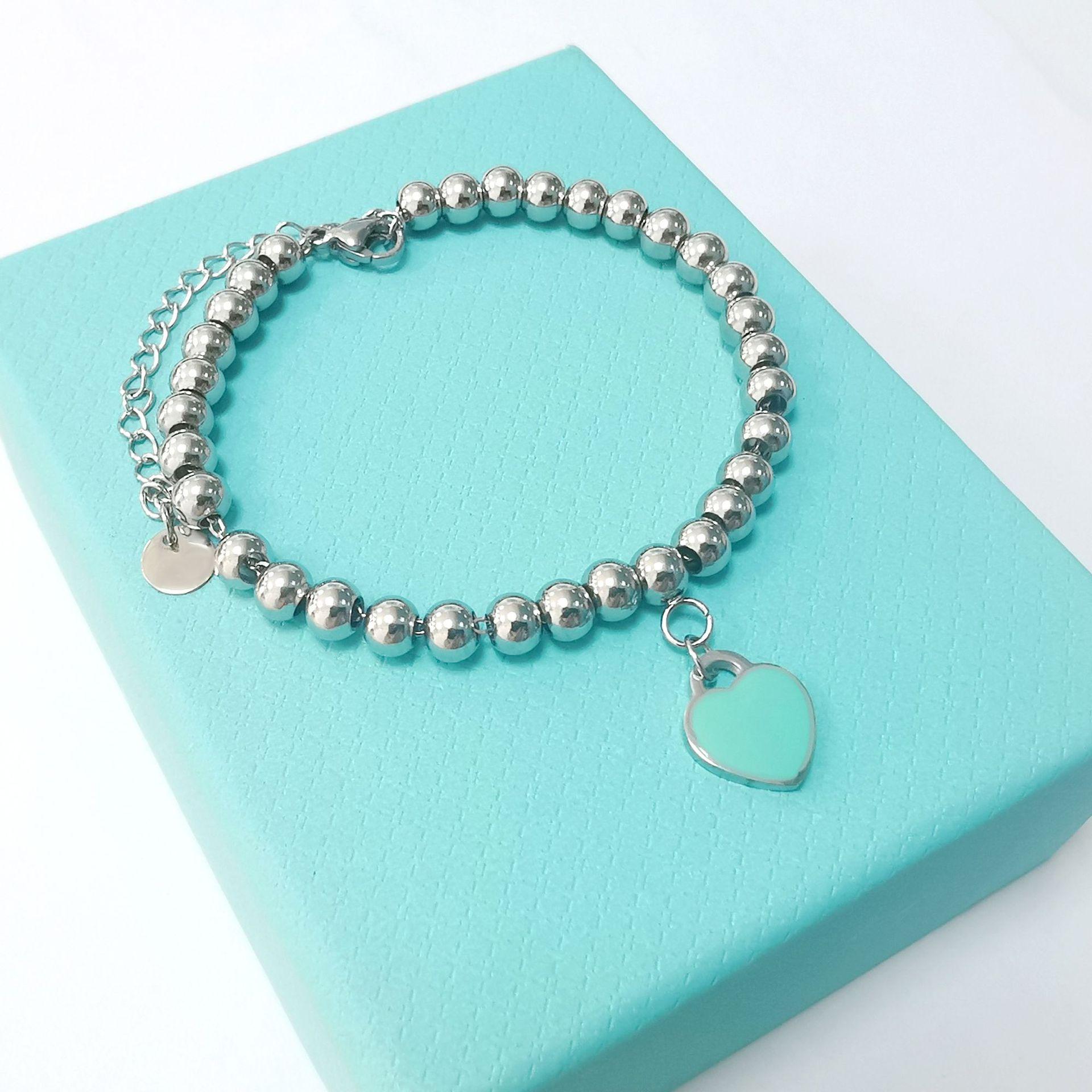 

Браслет Клей Эмаль Любовь Браслет Форма Сердца Универсальный