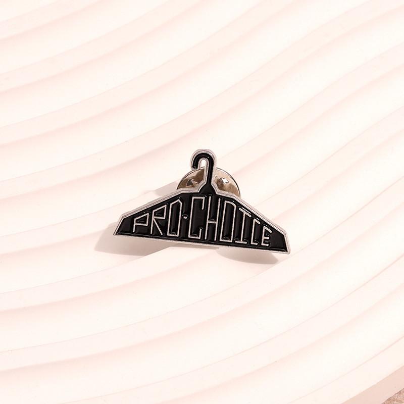 Unique Hanger Black Design Metal Brooch Pin Featuring Cute Cartoon Characters For Trendy Fashion