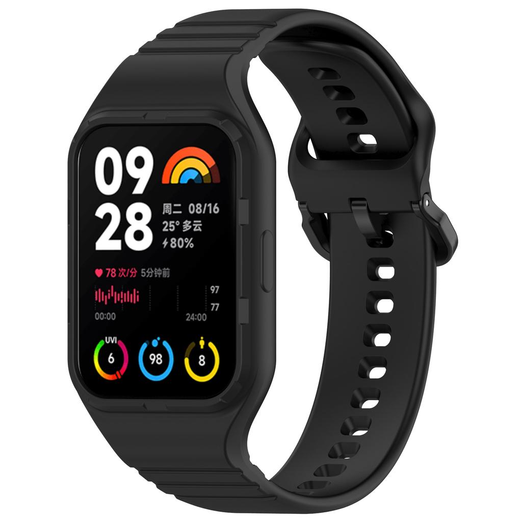 For Xiaomi Smart Band 8 Pro Easily Adjustable Watch Strap Flexible Silicone Wrist Band