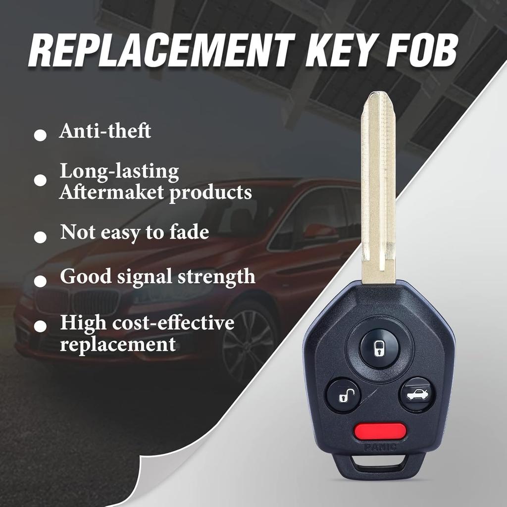 Keyless Entry Remote Head Key Fob Replacement for Subaru Impreza WRX Forester XV Crosstrek Outback Legacy 80 Bit G Chip 4 Buttons (FCCID:CWTWB1U811