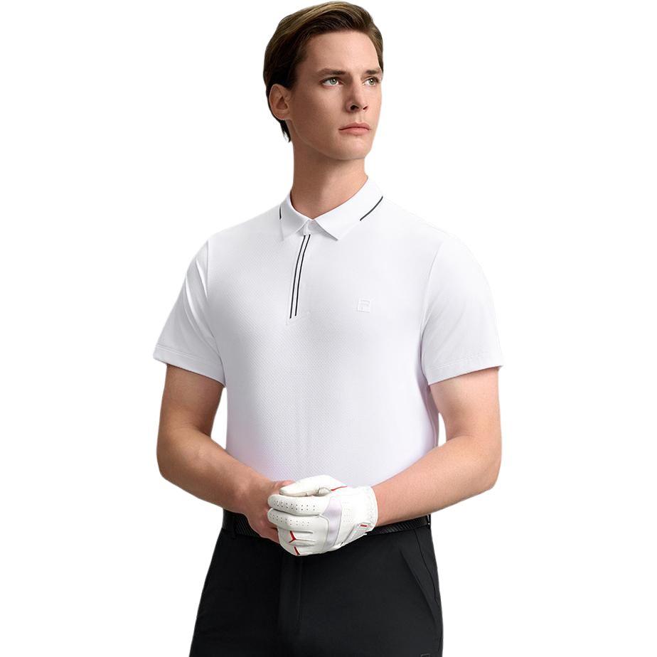 Fila Golf Series Contact Cool Simple Short Sleeve Polo Shirt Men Tops A11M635103FWT