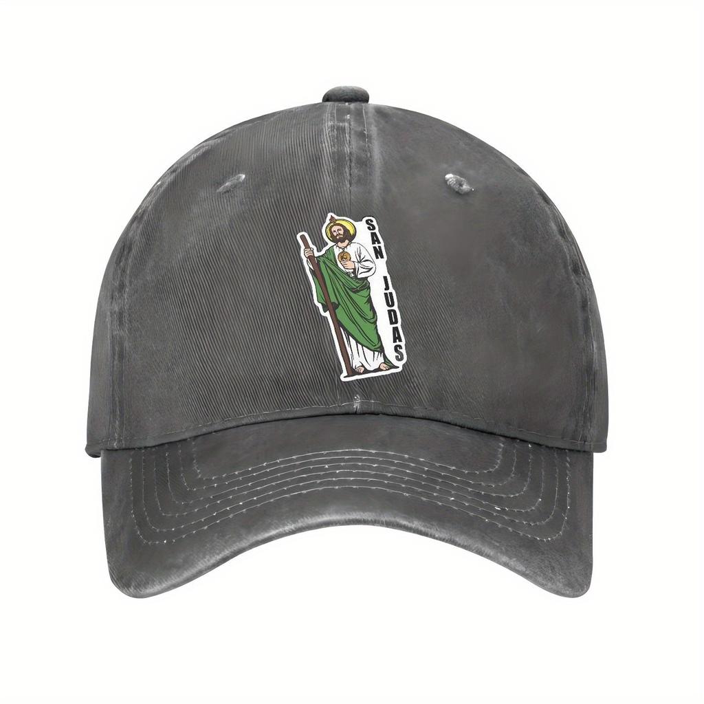 San Judas Mexikanischer Heiliger Druck Baseballkappe Used Twill Lässig Verstellbare Mütze Erwachsen Outdoor