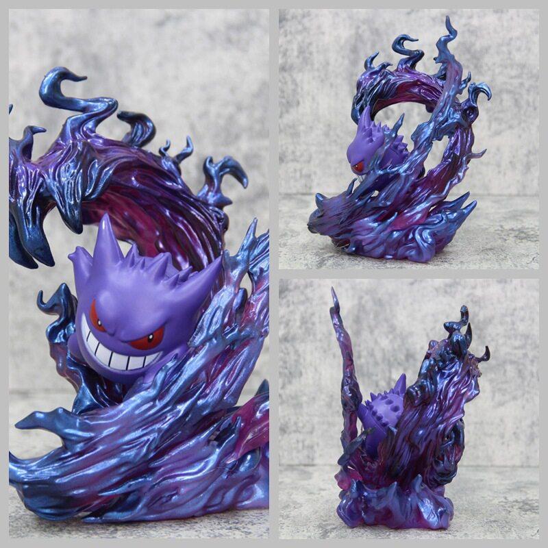 Pokmon Gengar Lila Geisterstil Geisterklaue Statue Anime Modell Schreibtischdekoration Sammlermodell Spielzeug Geburtstagsgeschenk Für Fans