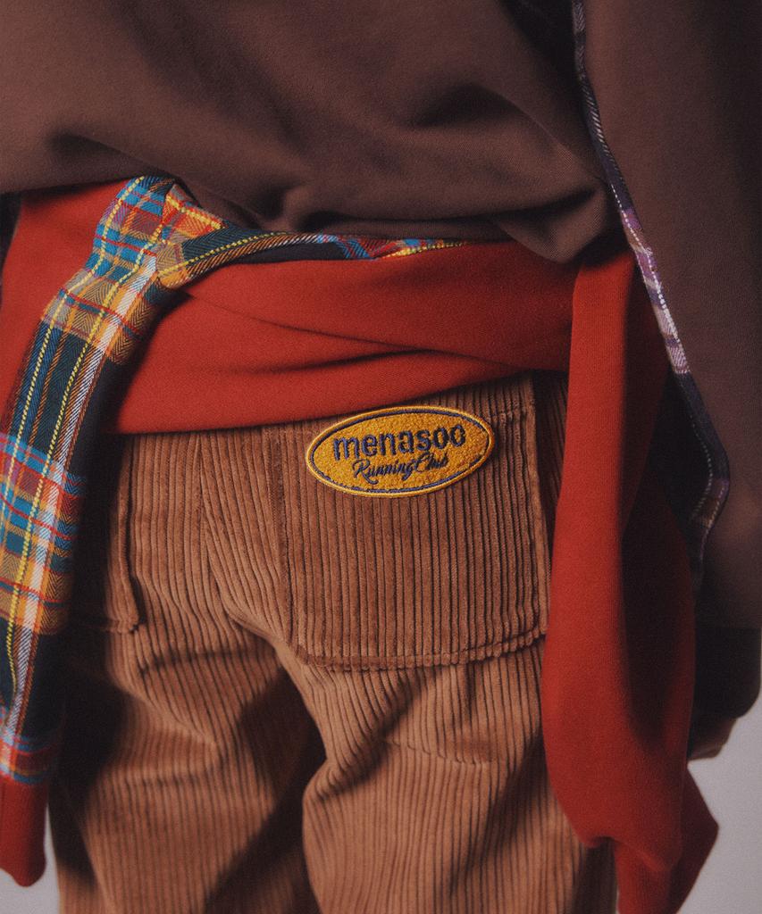 Minasu Corduroy Straight Pants_Brown