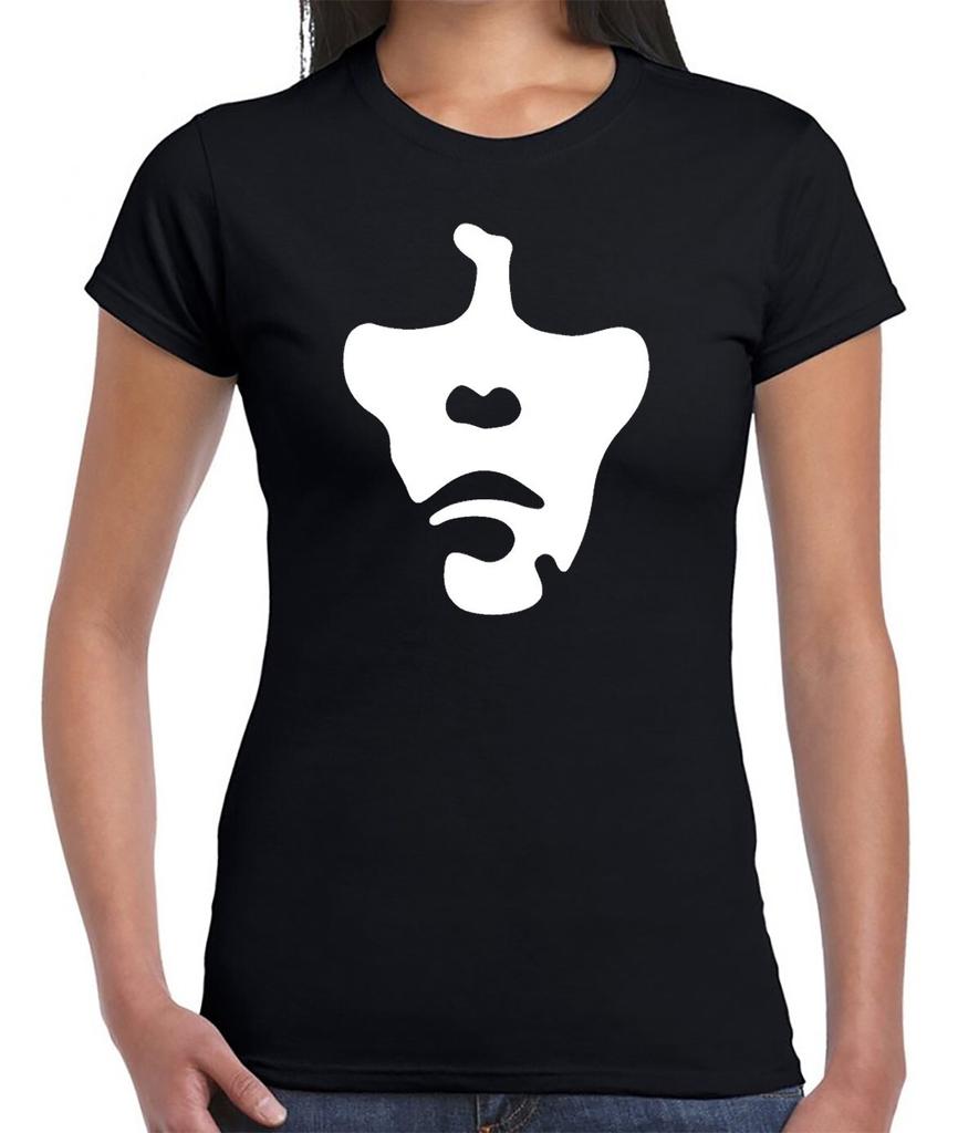 Ian Brown Face T-Shirt Ladies The Stone Roses Music Band Guitar Women Top Tee