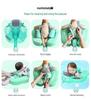 Man Bao Inflatable Baby Swimming Ring with Sunshade, Padded Underarm Vest for 0-3 Year Olds