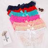 Floral Lace Panties for Women Open Crotch Free To Take Off Underwear Briefs Bow Tie Temptation Sexy Lingerie