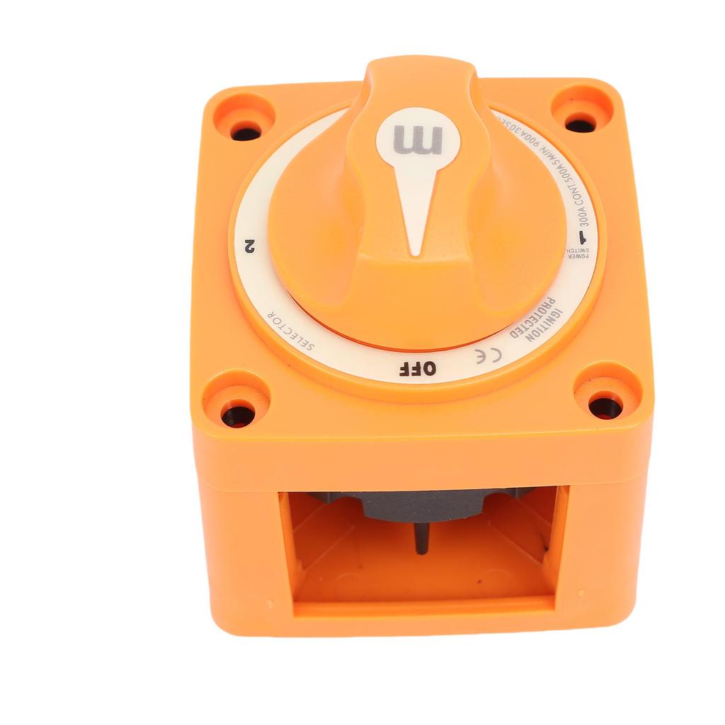 RV Battery Cut Off Switch 300A 3 Terminal IP66 Waterproofing Battery Disconnect Switch for Marine
