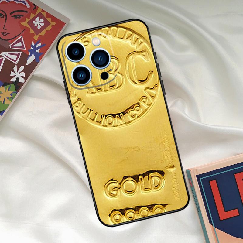 

Switzerland Fine Gold Phone Case For iPhone 16 14 13 12 11 15 17 Pro Max 15 16 Plus 13 Mini 16e 17 Air Funda Cover iPhone 16e