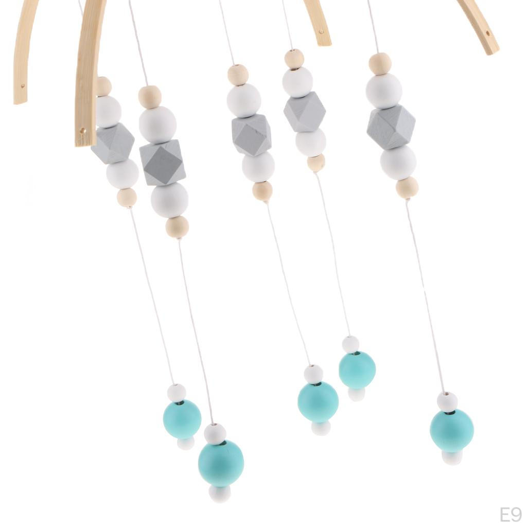 Baby Kids Crib Mobile Bed Bell Toys Wooden Wind Chimes Hanging Room Decor