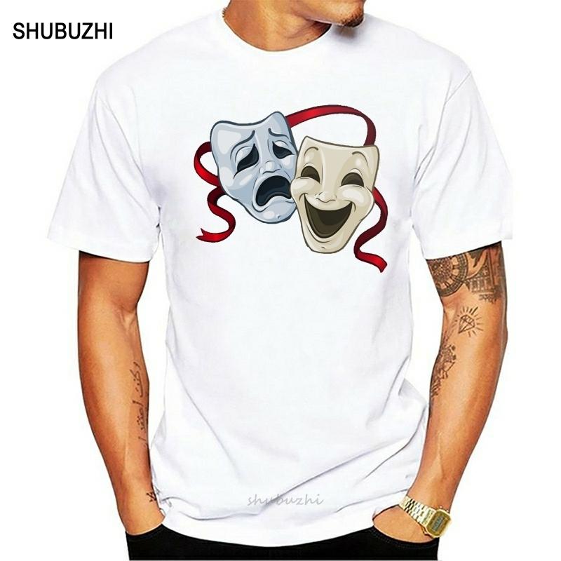 

Drama Comedy Tragedy Masks Theater WomenS Novelty T-Shirt Funny Tee Shirt 5XL різнокольоровий