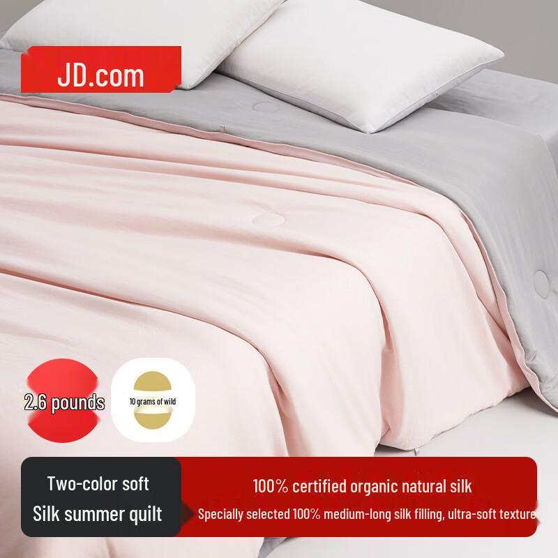Premium Two-Tone Tussah Silk Quilt 200x230cm