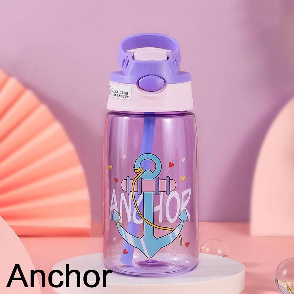 1PC Kids Water Sippy Cup Kids Water Bottle with Straw and Handle Portable Drinking Bottle Cup Children