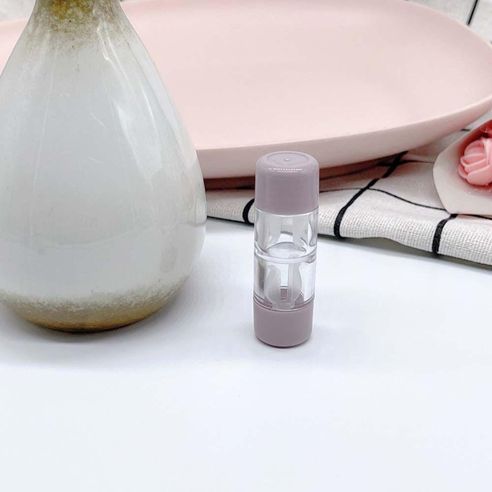 Capsule Shape Mini Portable Lenses Box Storage Eye Care Contact Lens Container Contact Lens Case