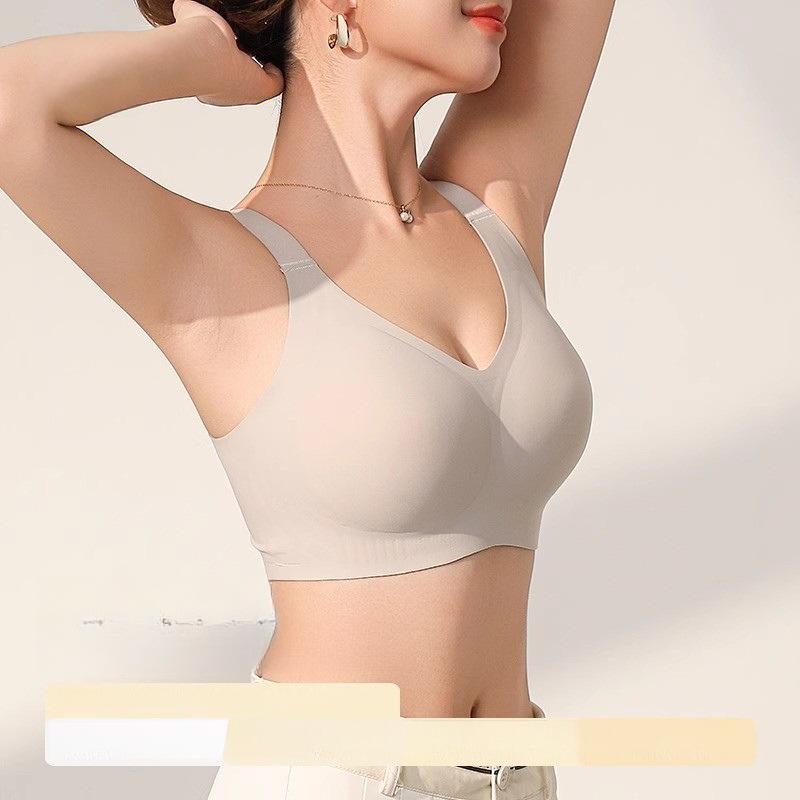 Invisible Lingerie Women's Full-cup Thin Bra Anti-sagging Breast Retraction Invisible Bra Push Up Bra