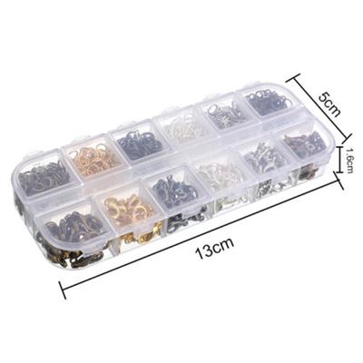 840PCS 6-color Beaded Accessories Necklace Buckle Alloy Lobster Buckle Closed Ring Handmade DIY Tools