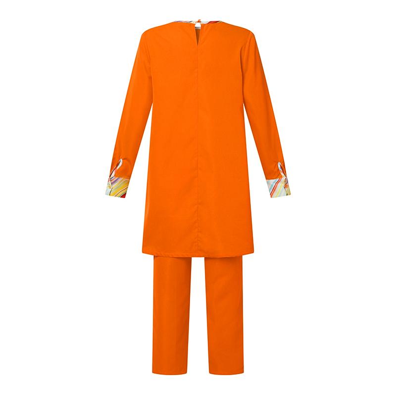 Damen Übergröße Rundhals Ausländisches Material Patchwork Taschen Lässige Einfarbige Oberteile Hosen