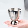 6 OZ/180 ML Eggs-Shaped Measuring Cup Stainless Steel Drink Spirit Jigger  Measuring Tools