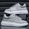 Fashion Men's Totem Print Designed Fashion Trend Casual Shoes 2025 Spring New Thick Soled Comfortable Breathable Sports Chunky sneakers