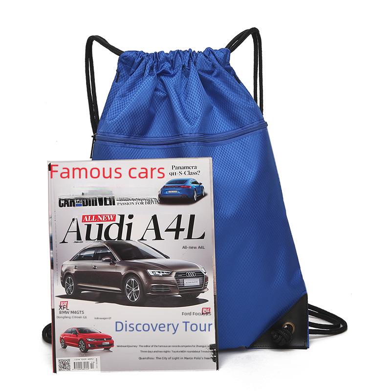 Benutzerdefinierter Nylon Leichter Einfarbiger Kordelzug Sportrucksack