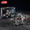 Space exploration series electric rotating star ring space station ornament educational toy building blocks birthday gift