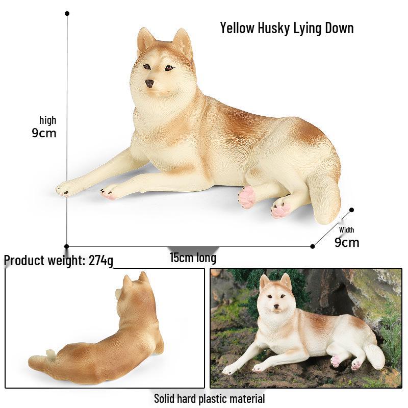 Large Shiba Inu Akita Inu Dog Figurine Model Toy Ornament