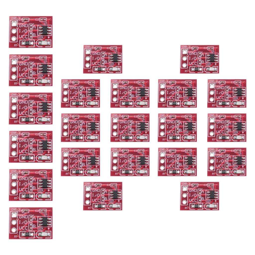 BHBL 100Pcs TTP223 Touch Key Switch Module Touching Button Capacitor Type Single Channel Self Locking Touch Switch Sensor