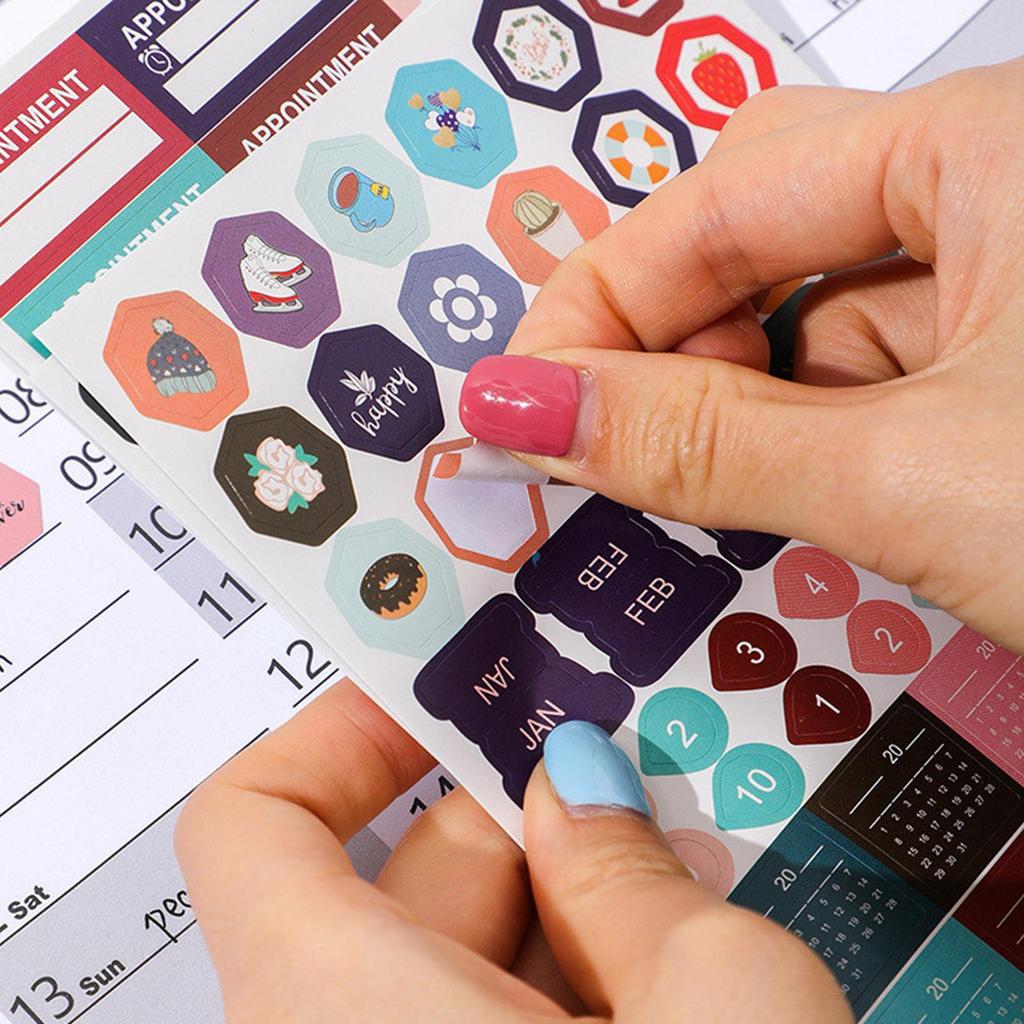 2026 Wall Calendar, New Year Calendar, Calendar Poster With Stickers, 365-Day Poster Calendar Planner, Creative Simple Planner
