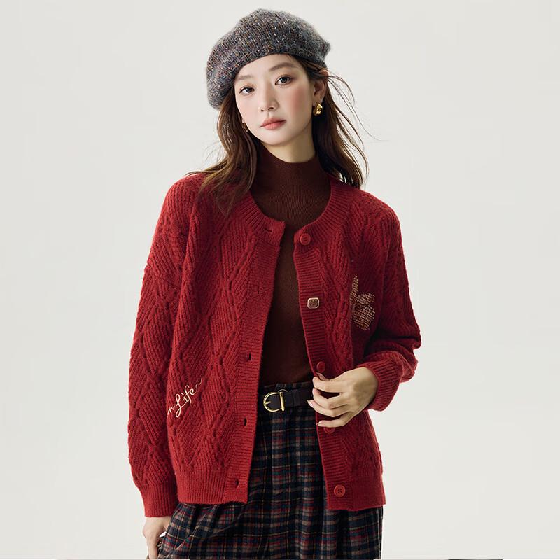 Inman Women's Embroidered Knit Cardigan