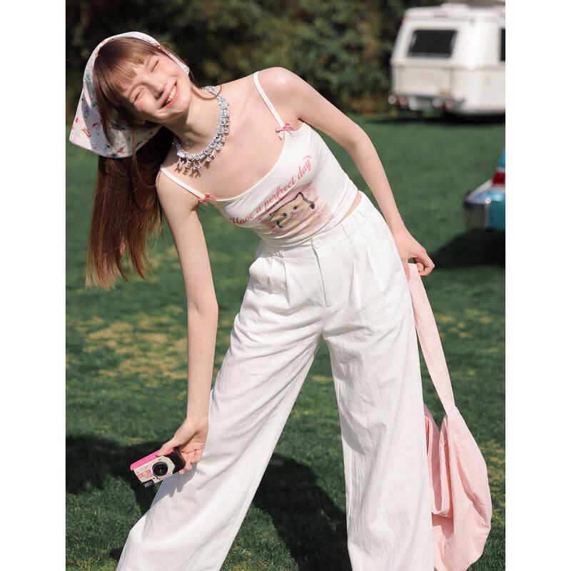 TonLion Women's Pleated Casual Long Pants